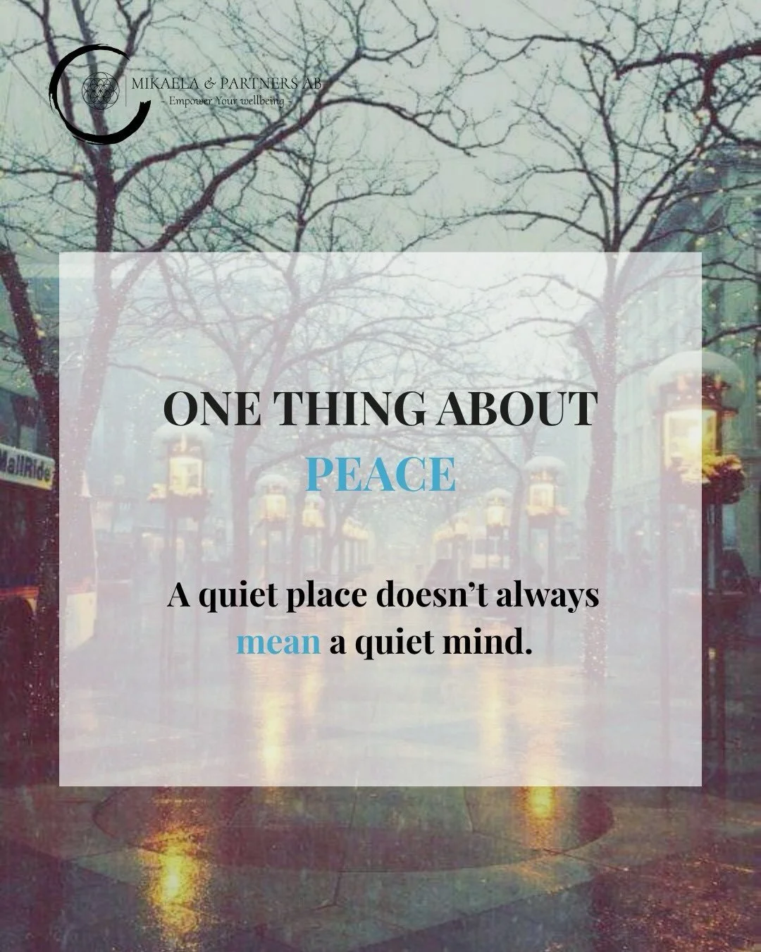 You don&rsquo;t need silence for find peace. Sometimes, it&rsquo;s simply knowing what helps you return to yourself to what feels safe, familiar, and grounding 

#Peace #InnerPeace #Wellbeing #Mindfulness #SelfReflection