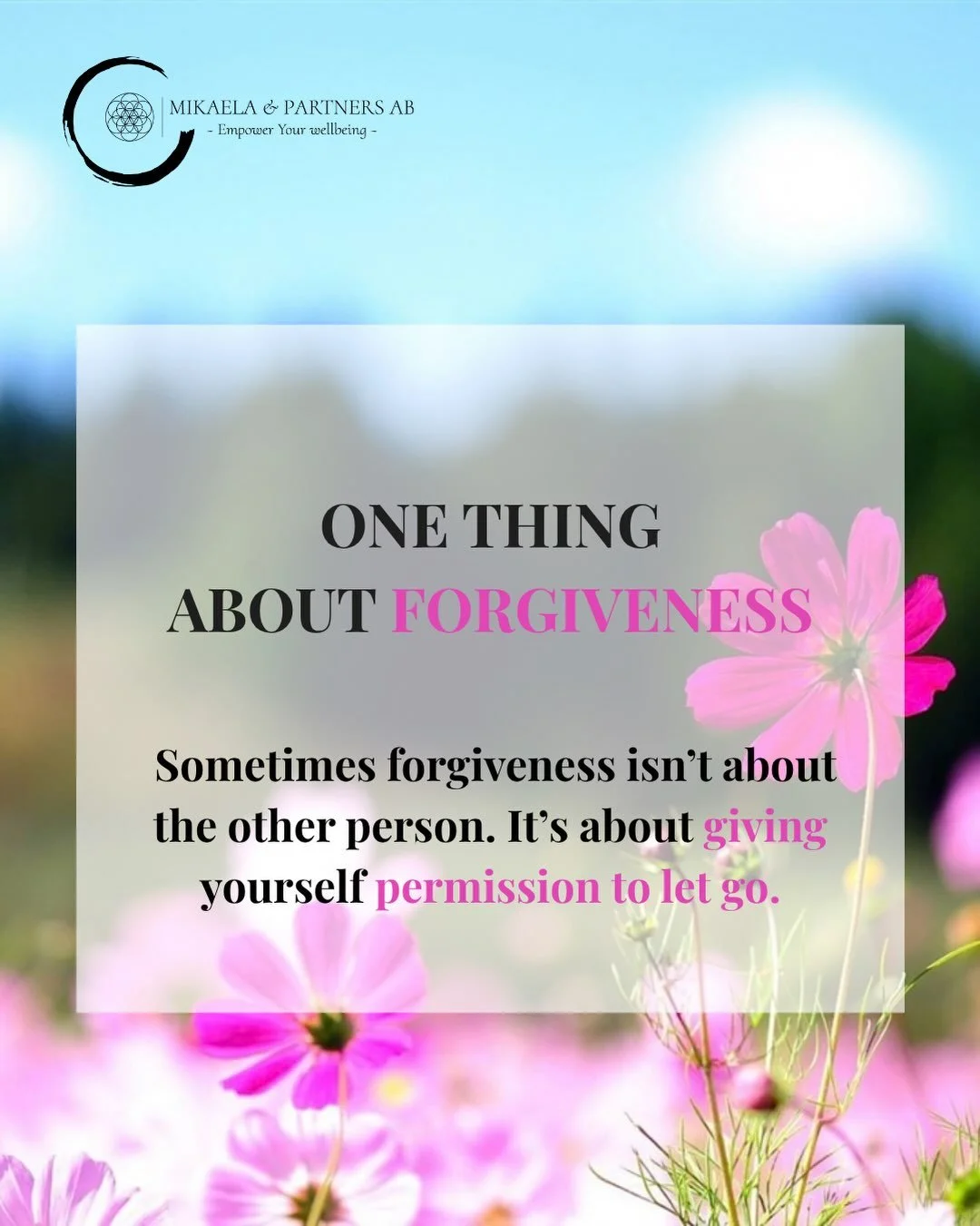 Forgiveness doesn&rsquo;t mean forgetting what happened or pretending it didn&rsquo;t hurt. 🌸

Sometimes, it&rsquo;s simply choosing to carry a little less of the weight. Giving yourself permission to let go, little by little, at your own pace.

Wha