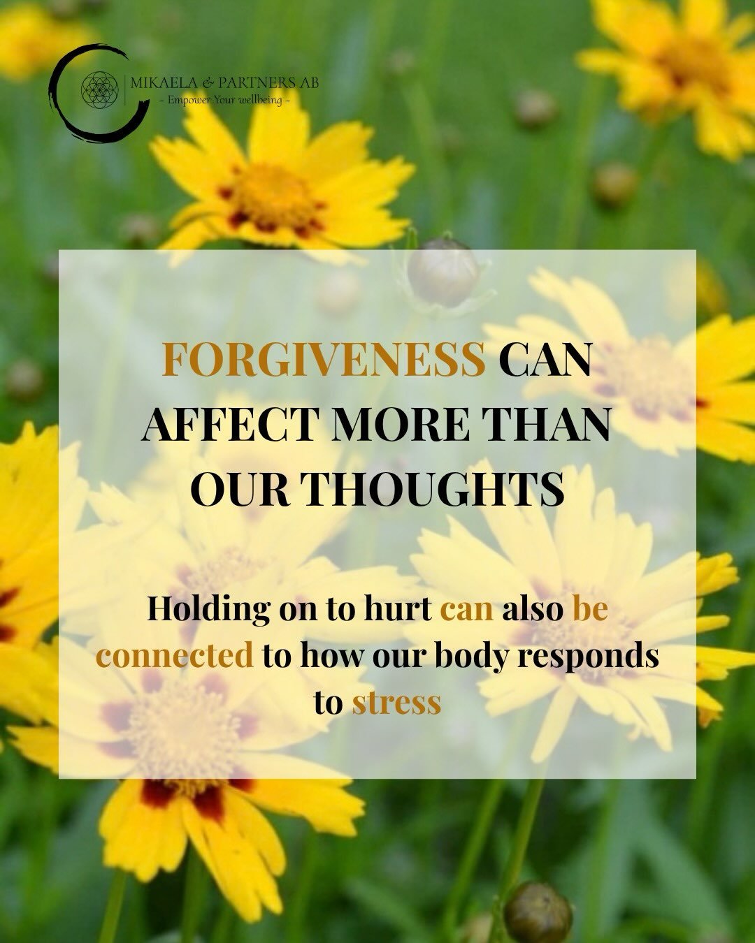 Forgiveness is also about what I choose to keep carrying. 
Sometimes, remembering what hurt us can bring back the same tension and stress, even when the moment itself is already in the past.
We can&rsquo;t change what happened, but little by little, 