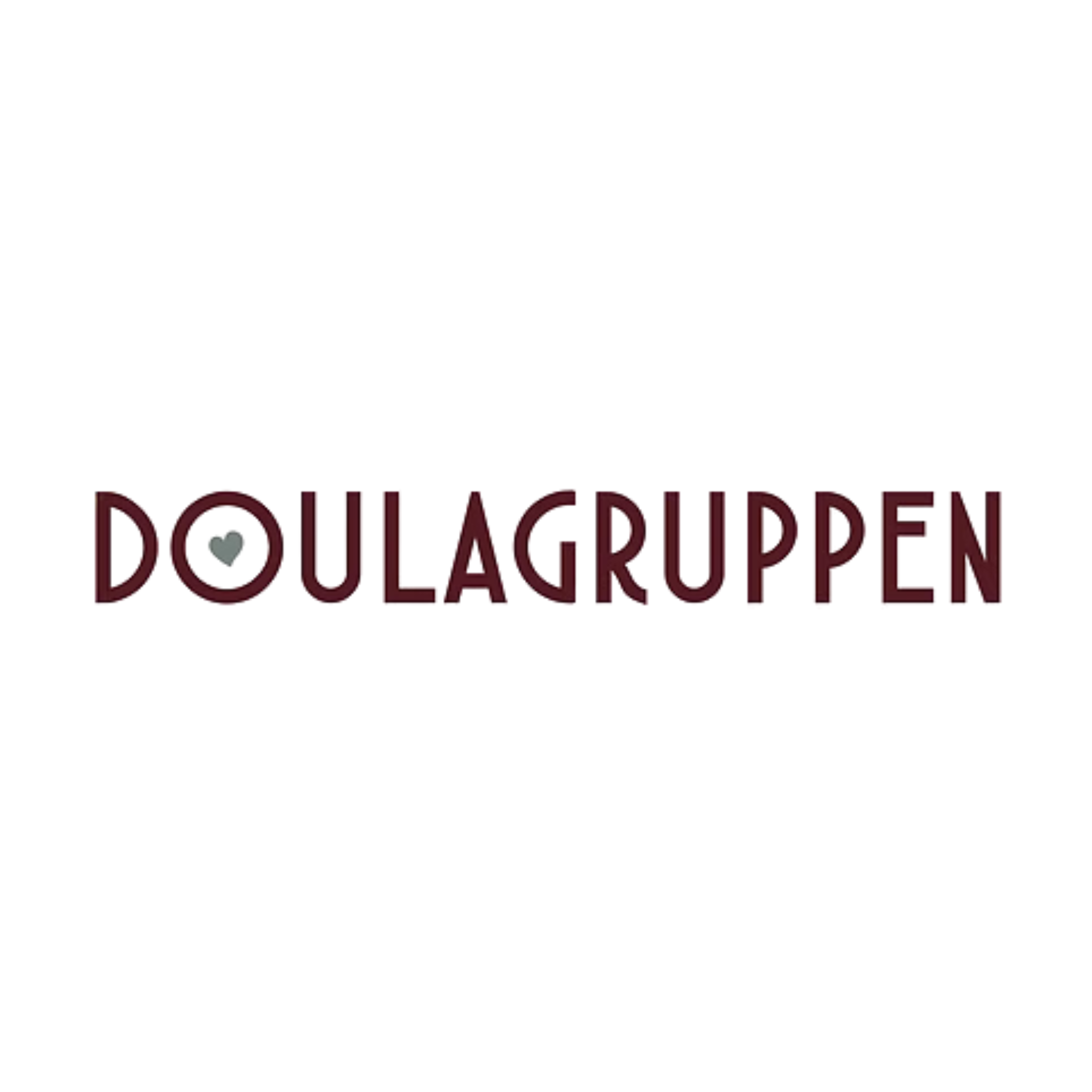 Doulagruppen logo with heart in the o, doula support in Stockholm