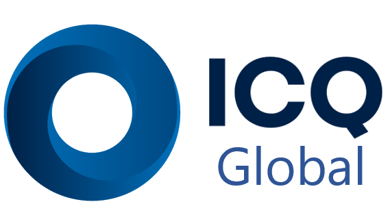 ICQ Global logo with a circular blue icon and the text 'ICQ Global'.