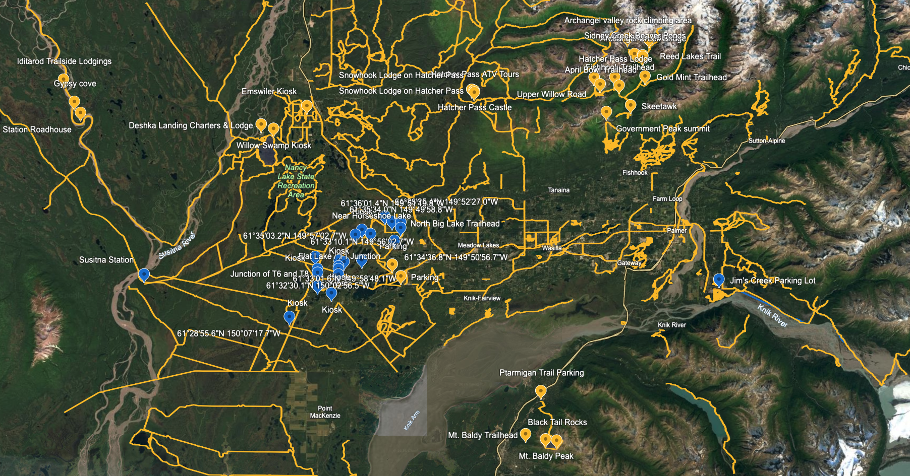 Mat-Su Detailed Trail Maps .gpx file
