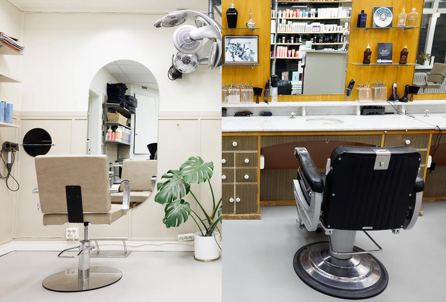 Två frisörsalonger i Umeå