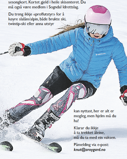 Sesongstart Sogndal Alpingruppe: 12. desember!