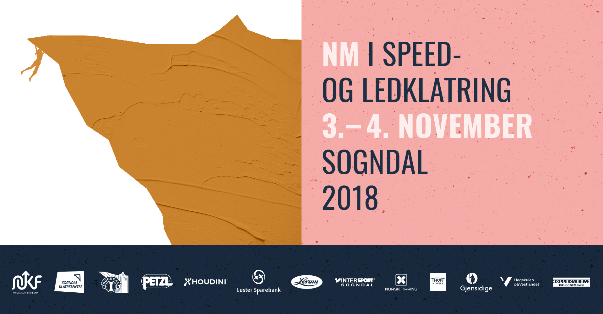 Norgesmesterskap i led- og speedklatring i Sogndal 3.-4. november