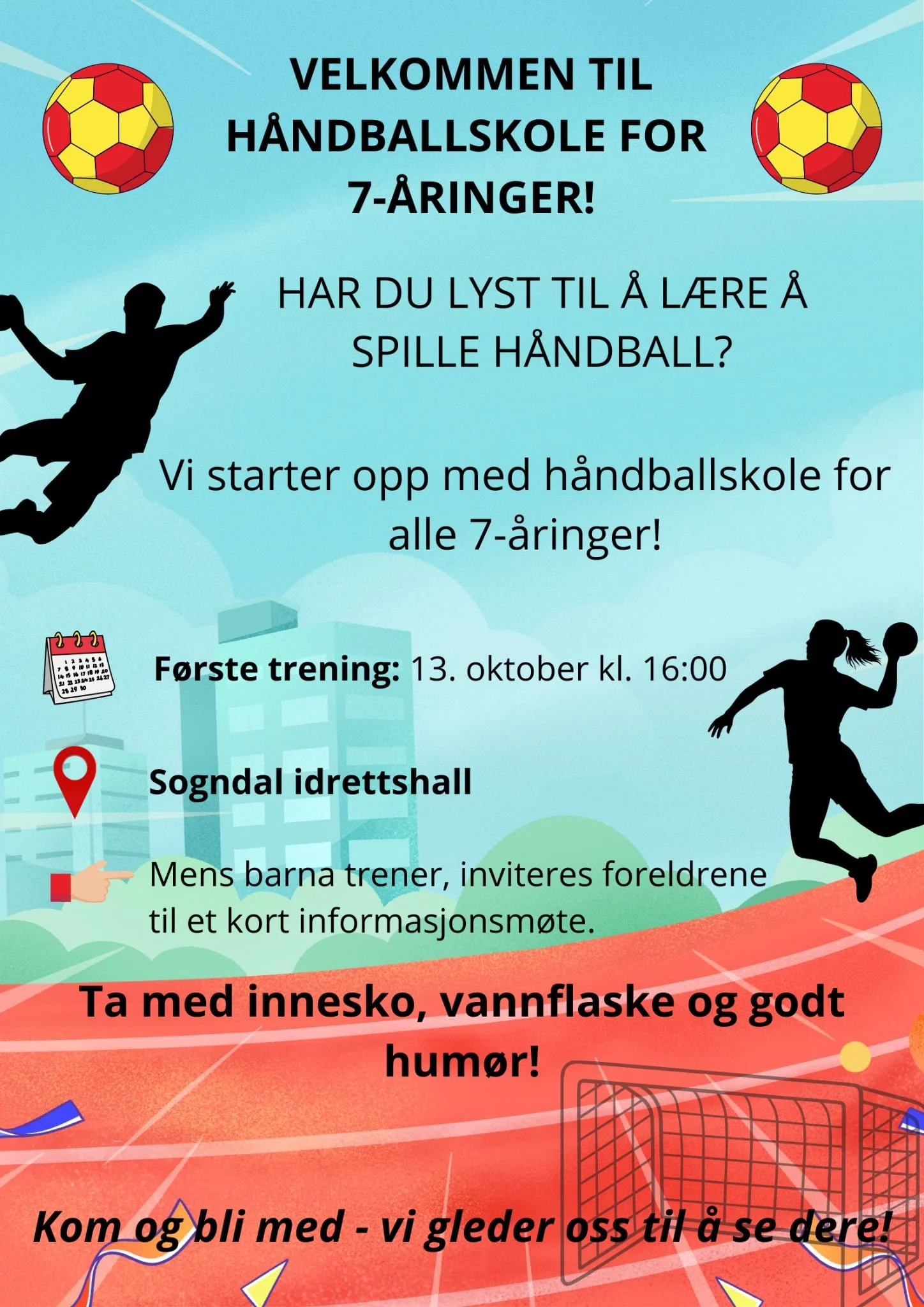 Handballskule for 7-åringar