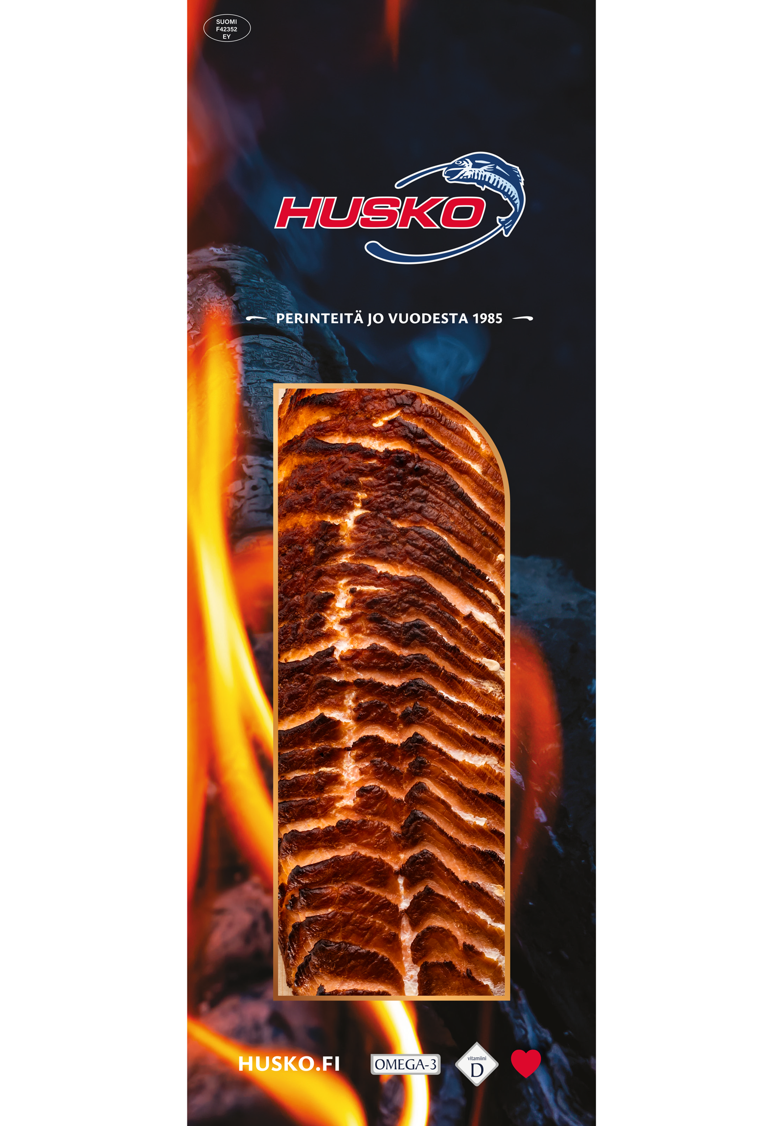 Loimutettu kylmäsavu merilohi (viipaloitu 1 kg)