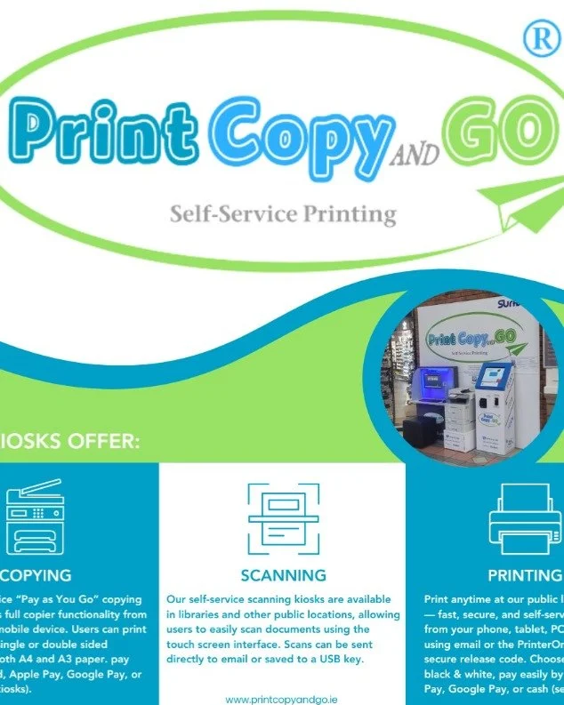 🎉 Very excited to welcome Print, Copy &amp; Go to Manor West Shopping Centre. 🎉

Print Copy and Go kiosks offer quick and convenient printing, scanning and copying services. 📃

kiosks are self-service and pay as you go with no account required for