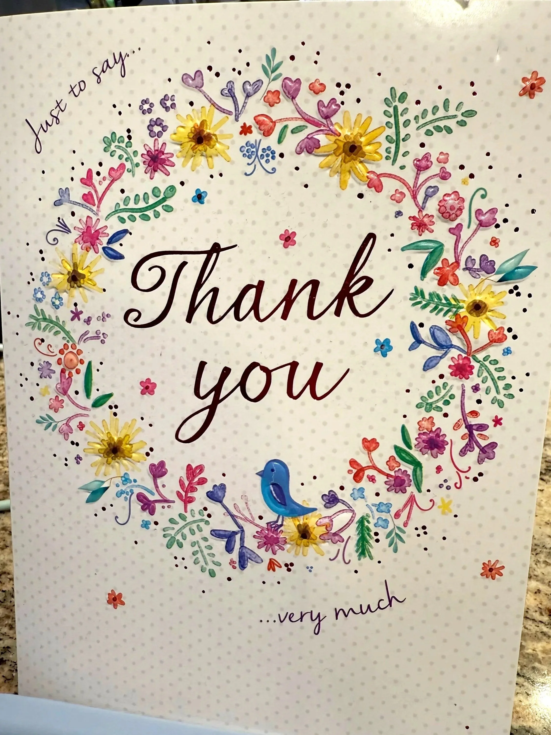 Thank you card
