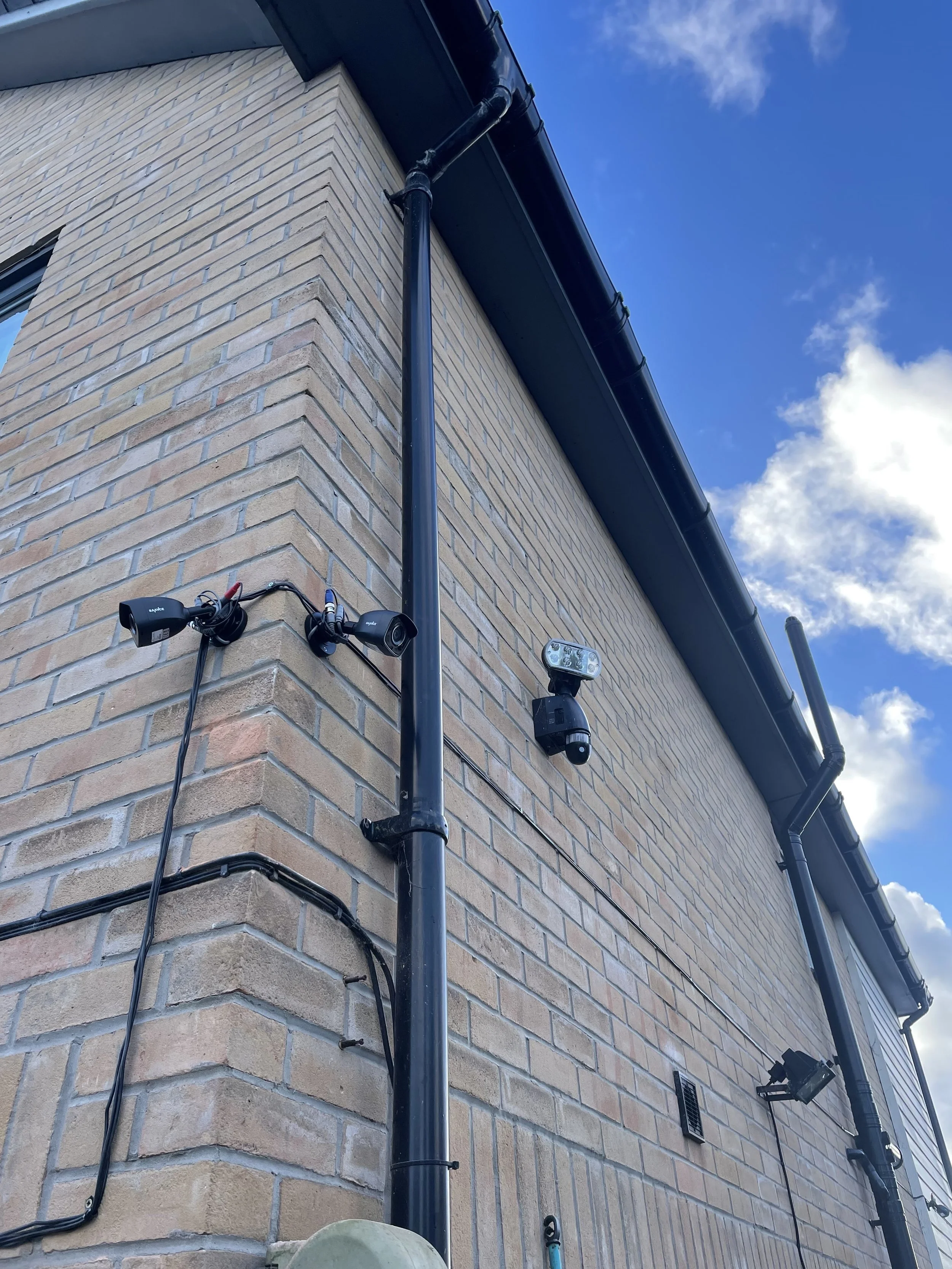 Outside lighting and security system