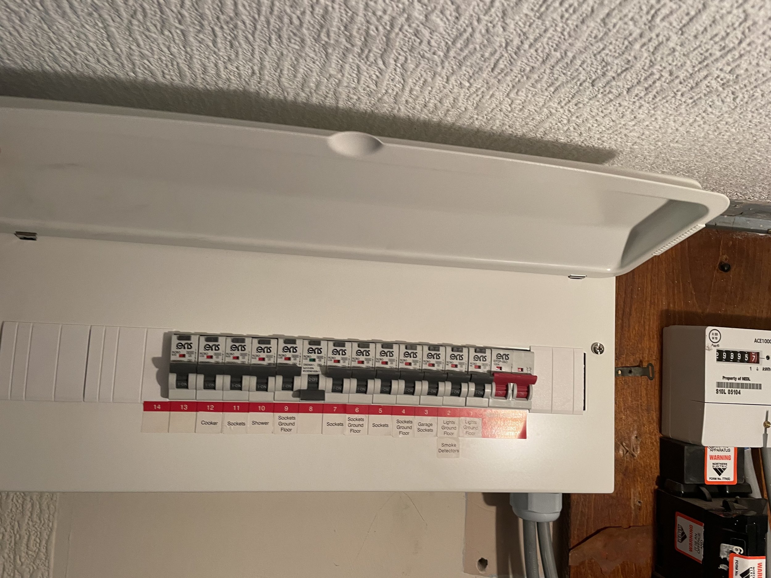 Complete 18th edition domestic consumer unit