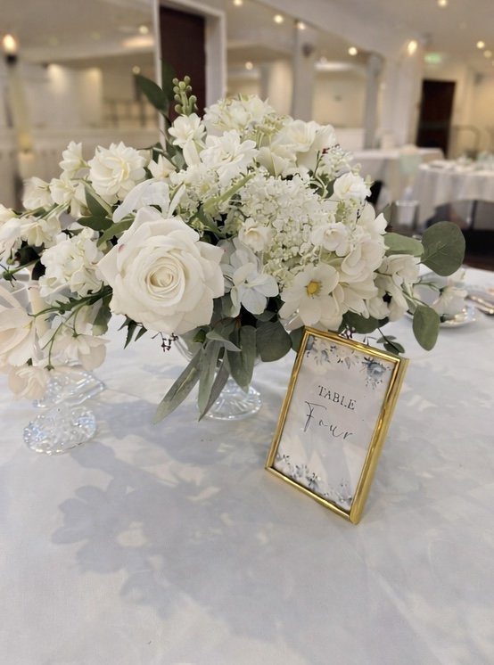 White Floral Wedding Package Isle of Man