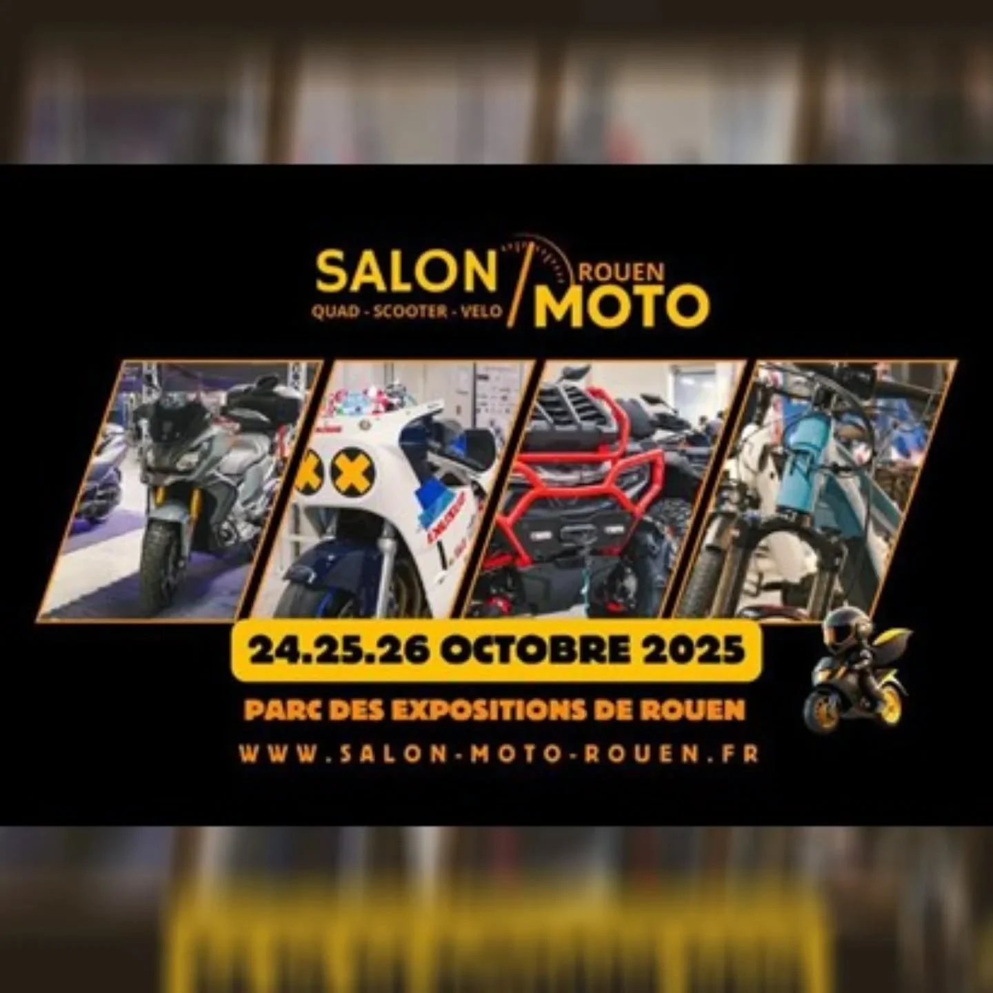 Et si tu venais nous rencontrer au salon de la moto de Rouen le weekend prochain ? 

⭐ On y expose le Motorhome pour le visiter
⭐ On expose les motos de nos comp&eacute;titeurs
⭐ On discute b&eacute;cane de course 
⭐ On parle de ta saison 2026 
⭐ Tu 