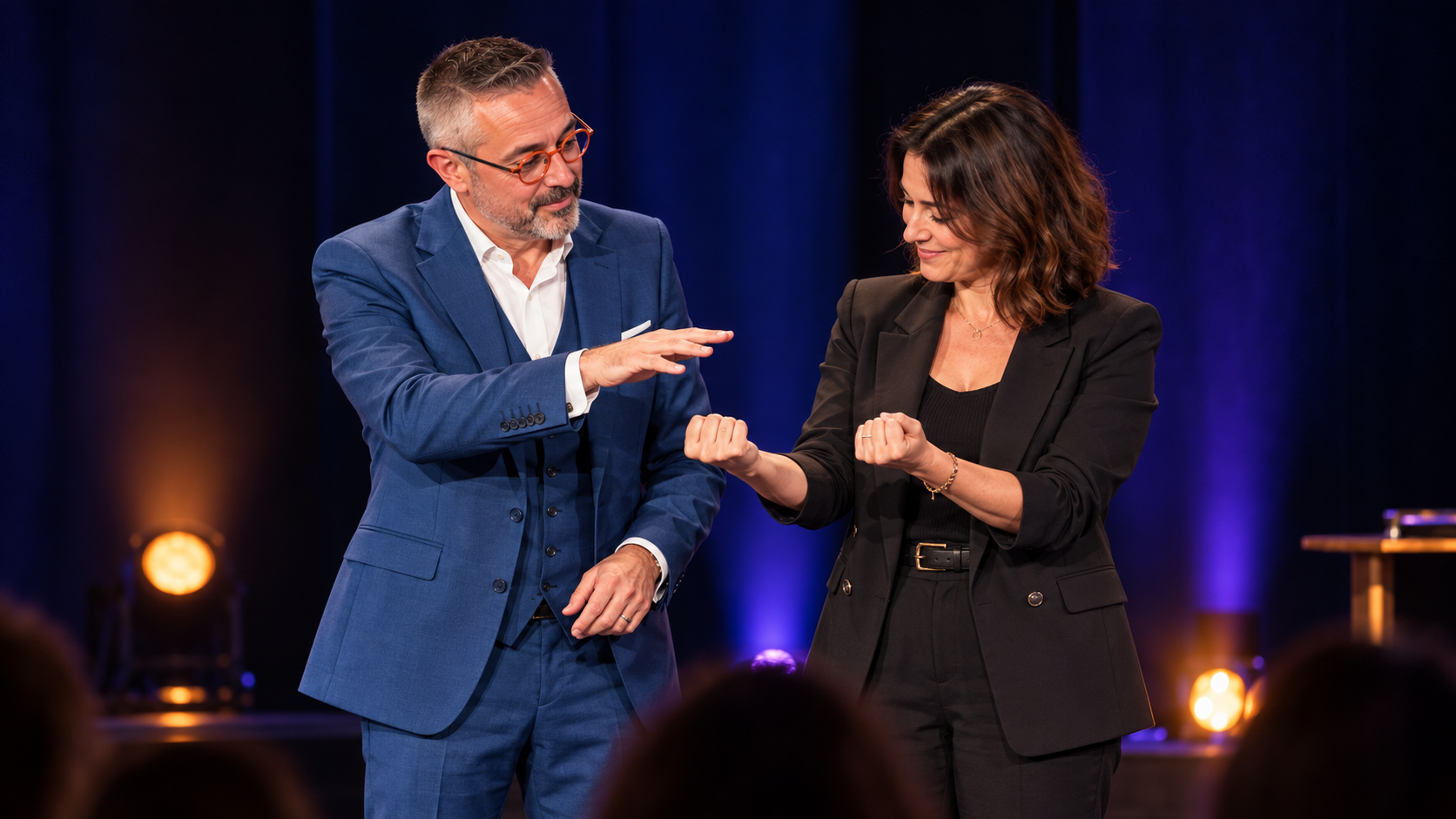 Jerome Viro, Mentalist and Keynote Speaker, performing in front of an audience