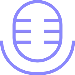 Microphone vintage en ligne avec un cercle autour