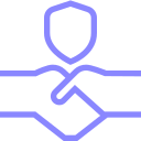 Schéma de deux mains qui se serrent la main