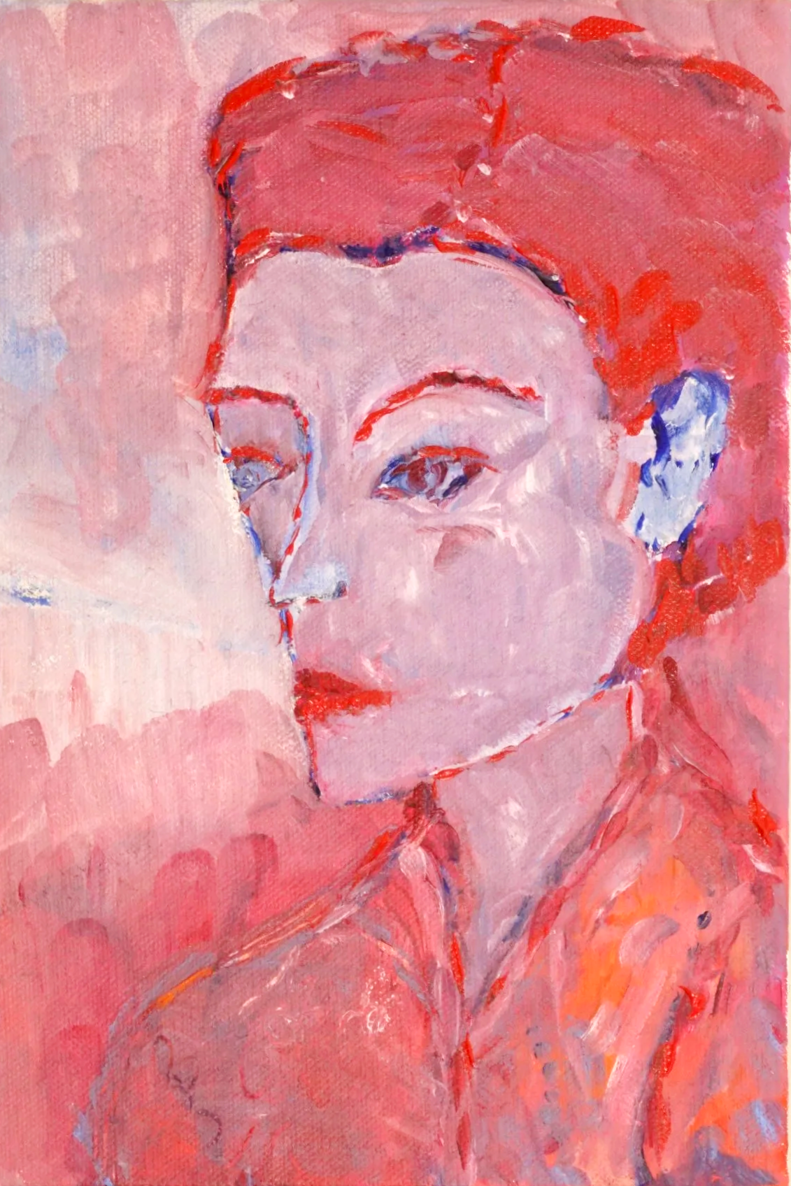 Pink, Red, Blue Girl 2021 |
Acrylic paint on canvas |
20 x 30cm |
$500