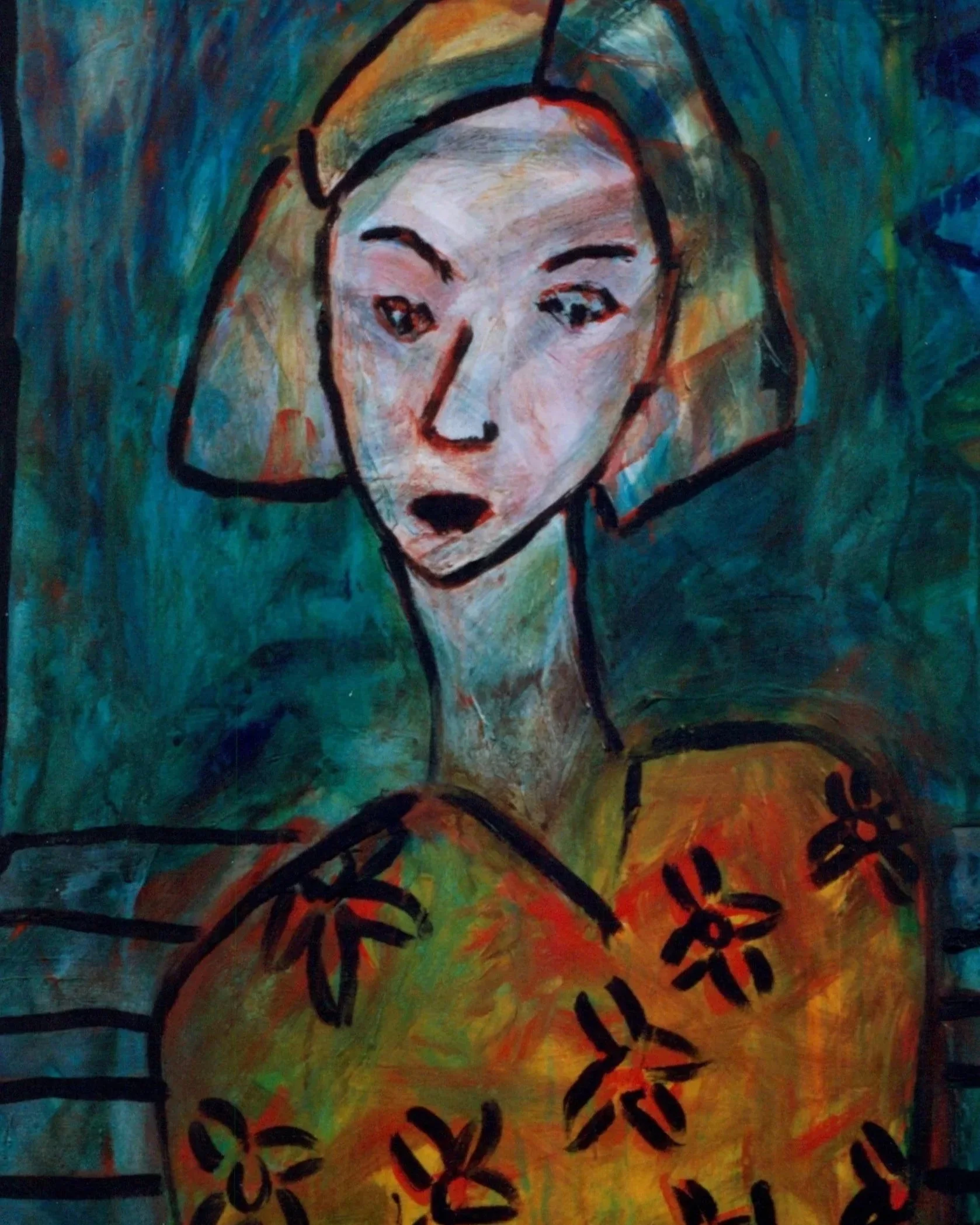Japanese Girl 1998 |
Acrylic paint on canvas |
50 x 60cm |
$400