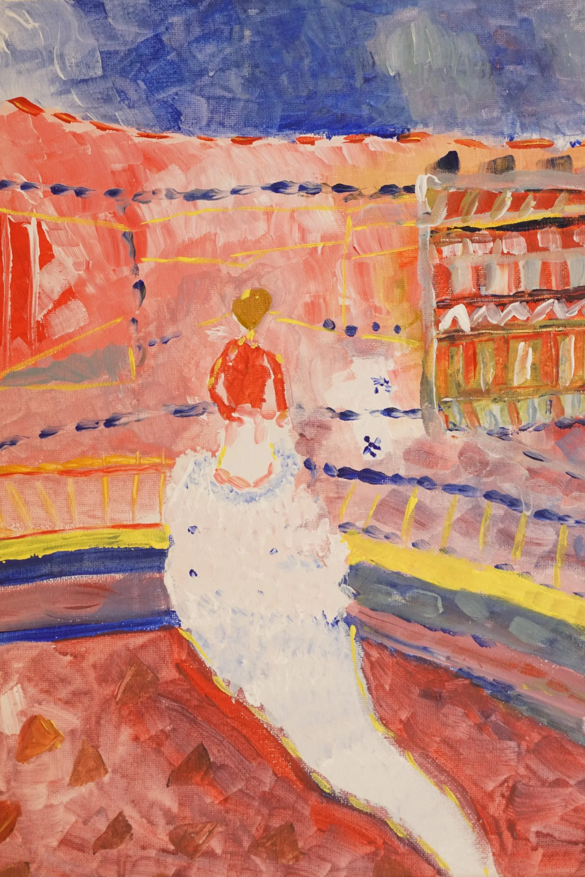 Wedding Dress |
Acrylic paint on canvas |
30 x 40cm |
$200
