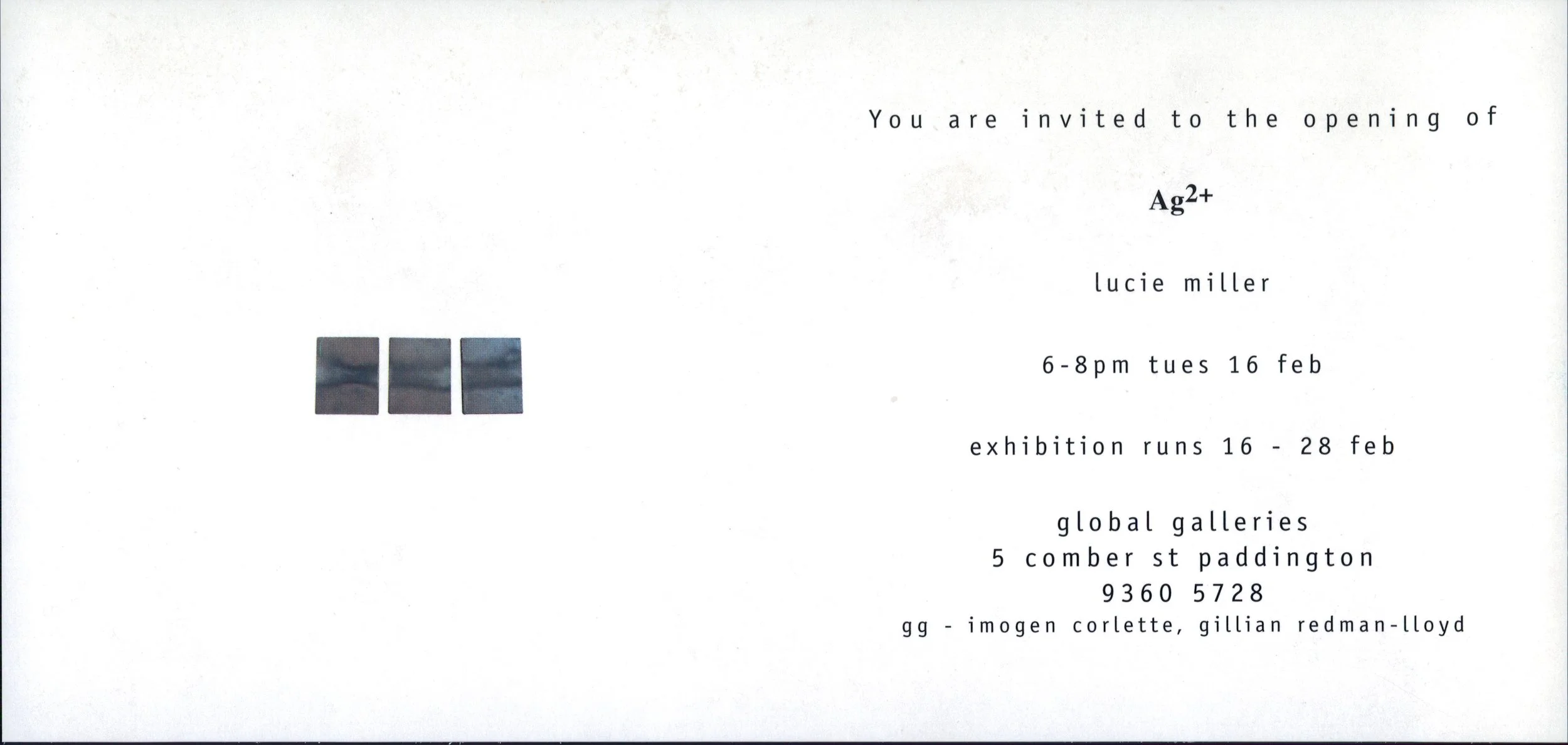 1999 Invitation AG2+ Exhibition Lucie Miller Paintings Luciespace 0006A.jpg