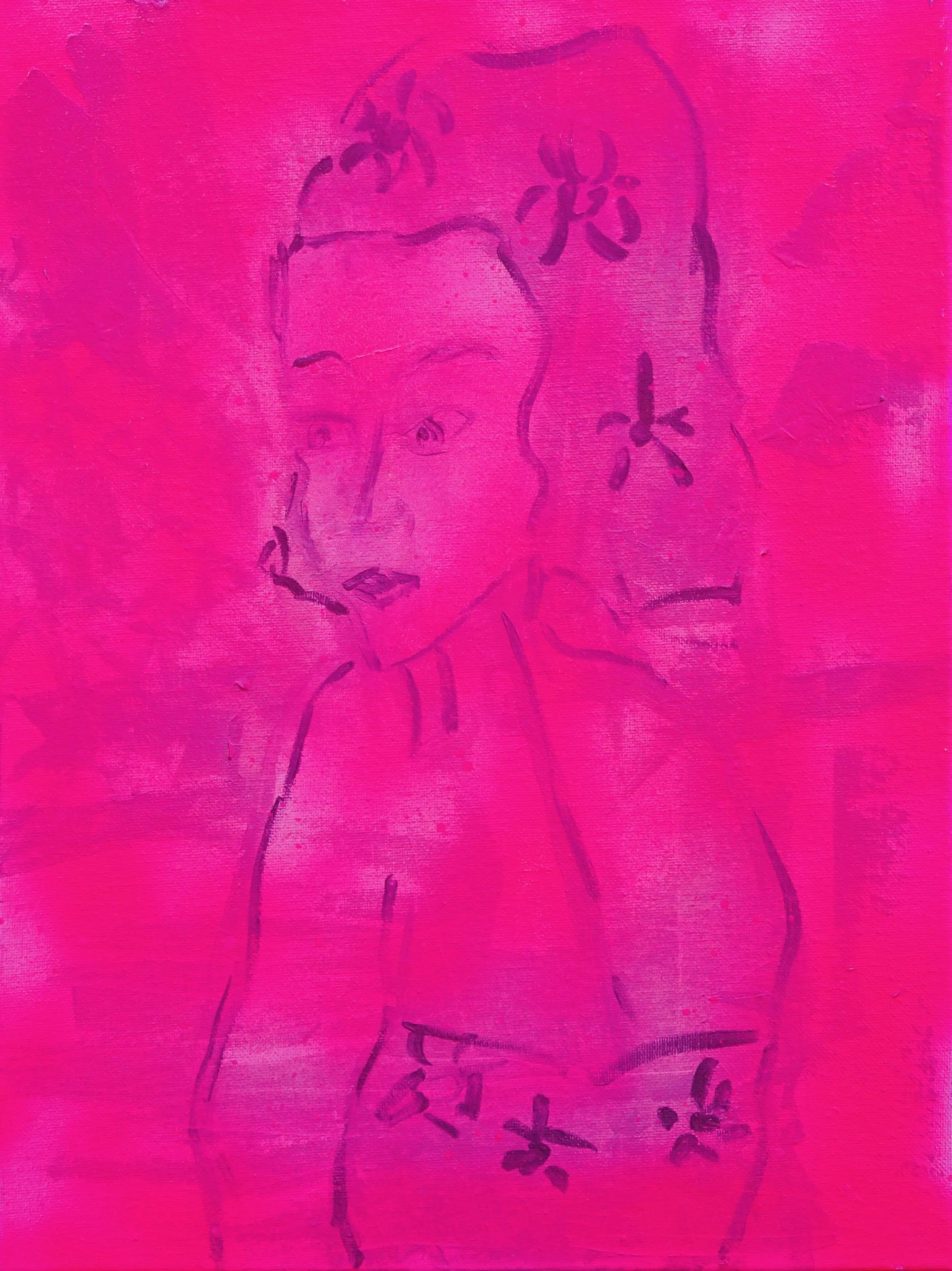 Pink Cartoon 2025 |
Spray paint on canvas |
30 x 40cm |
$200