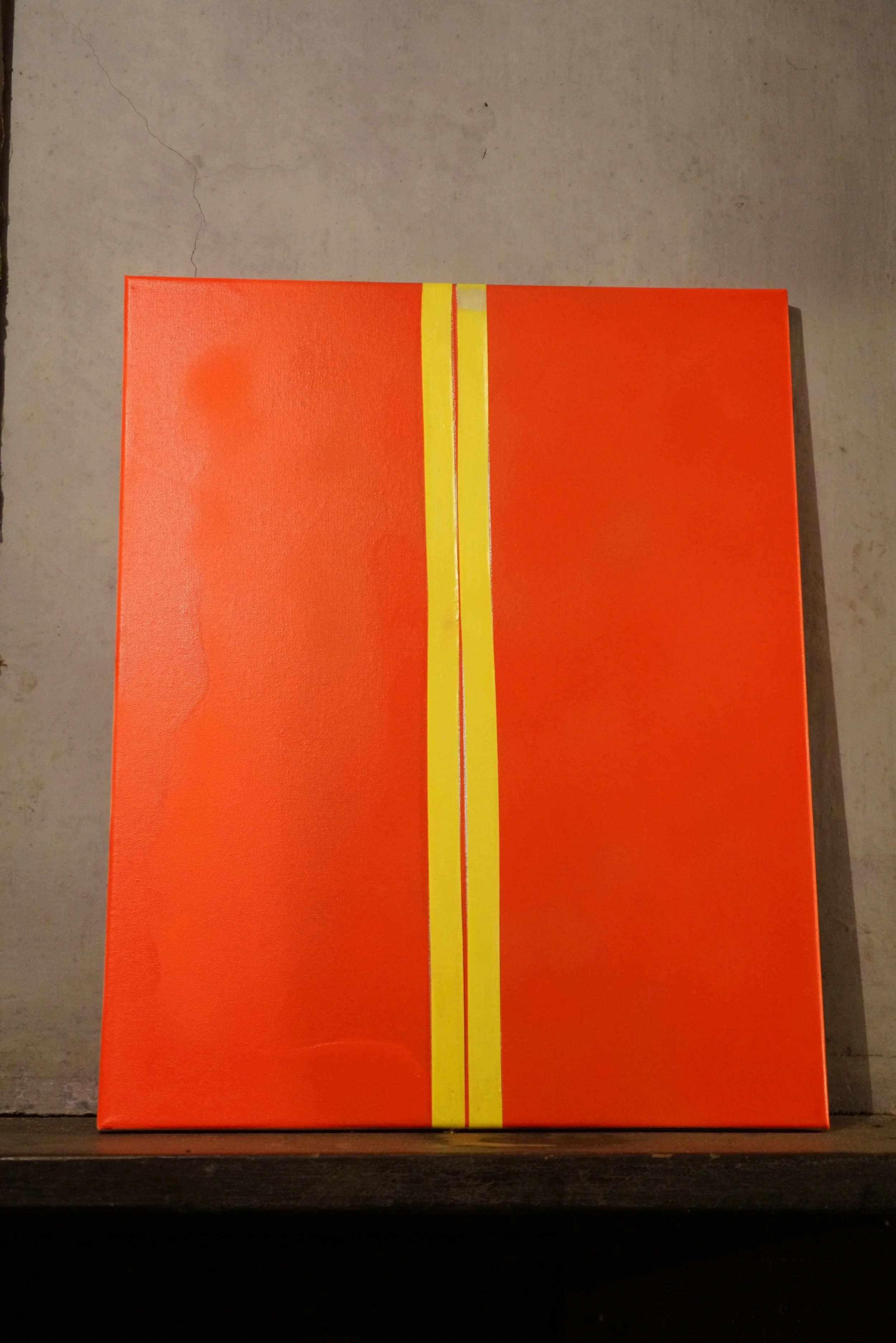 2025 Orange + Yellow Stripes Lucie Miller - Rainham Paintings - Studio - Day 1 0487.JPG