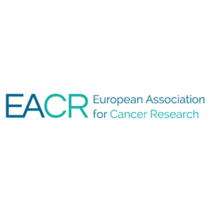 Logo of the European Association for Cancer Research (EACR) with text