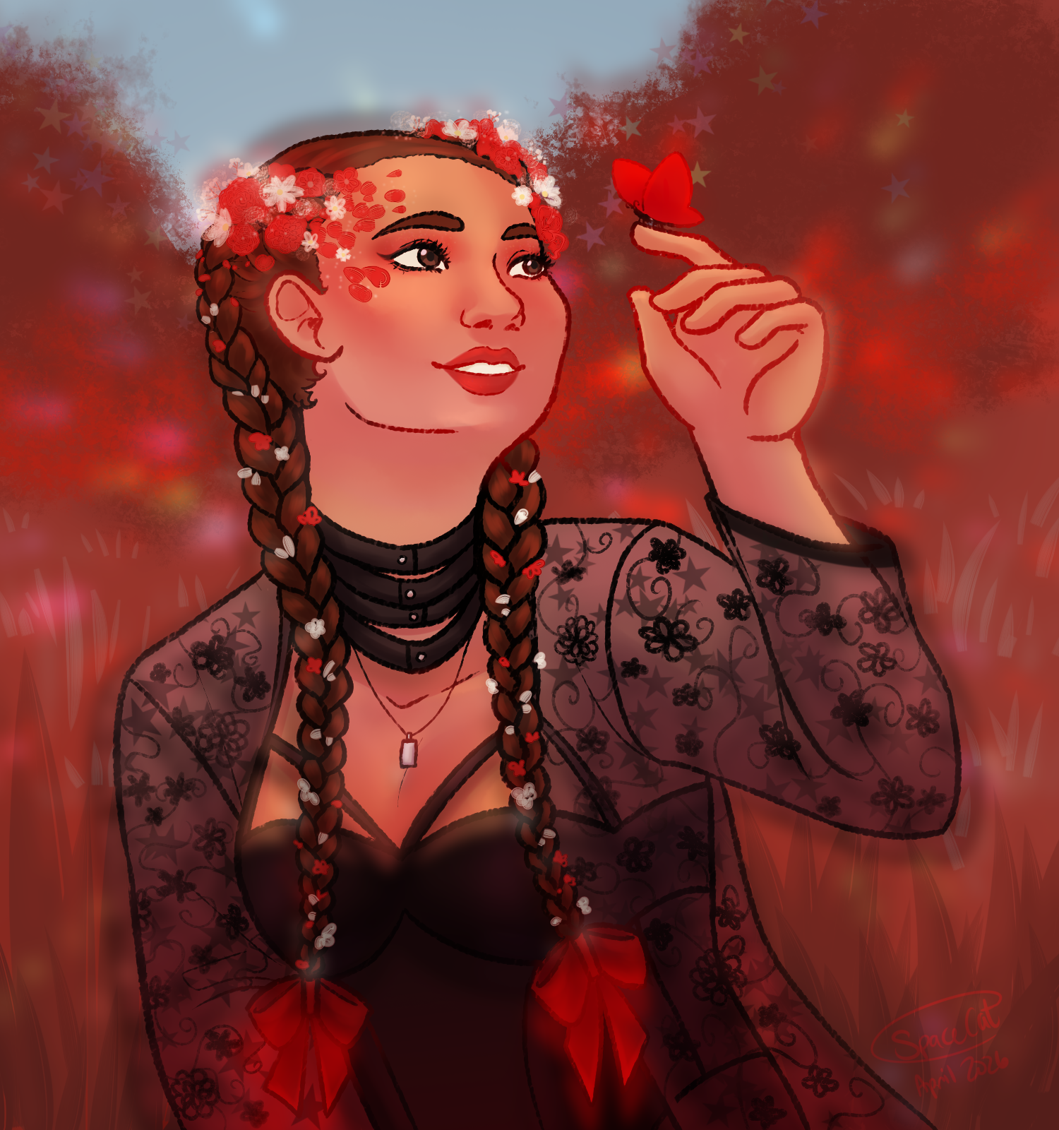 Fan art of the singer Melissa Bonny