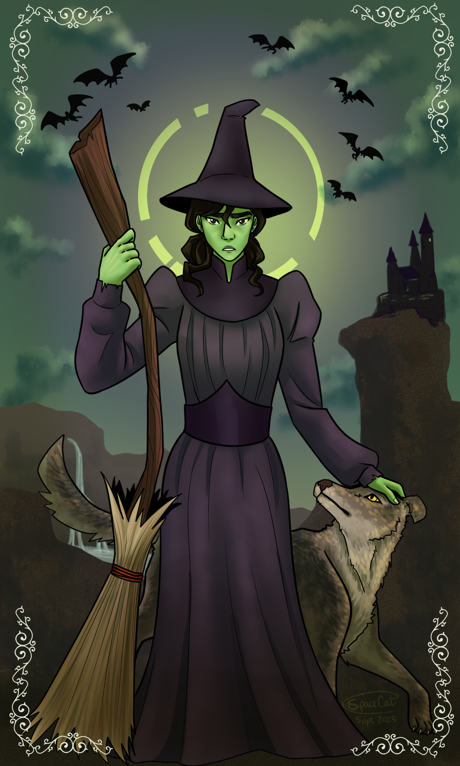 Fan art for the novel Wicked: the Life and Times of the Witch of the West