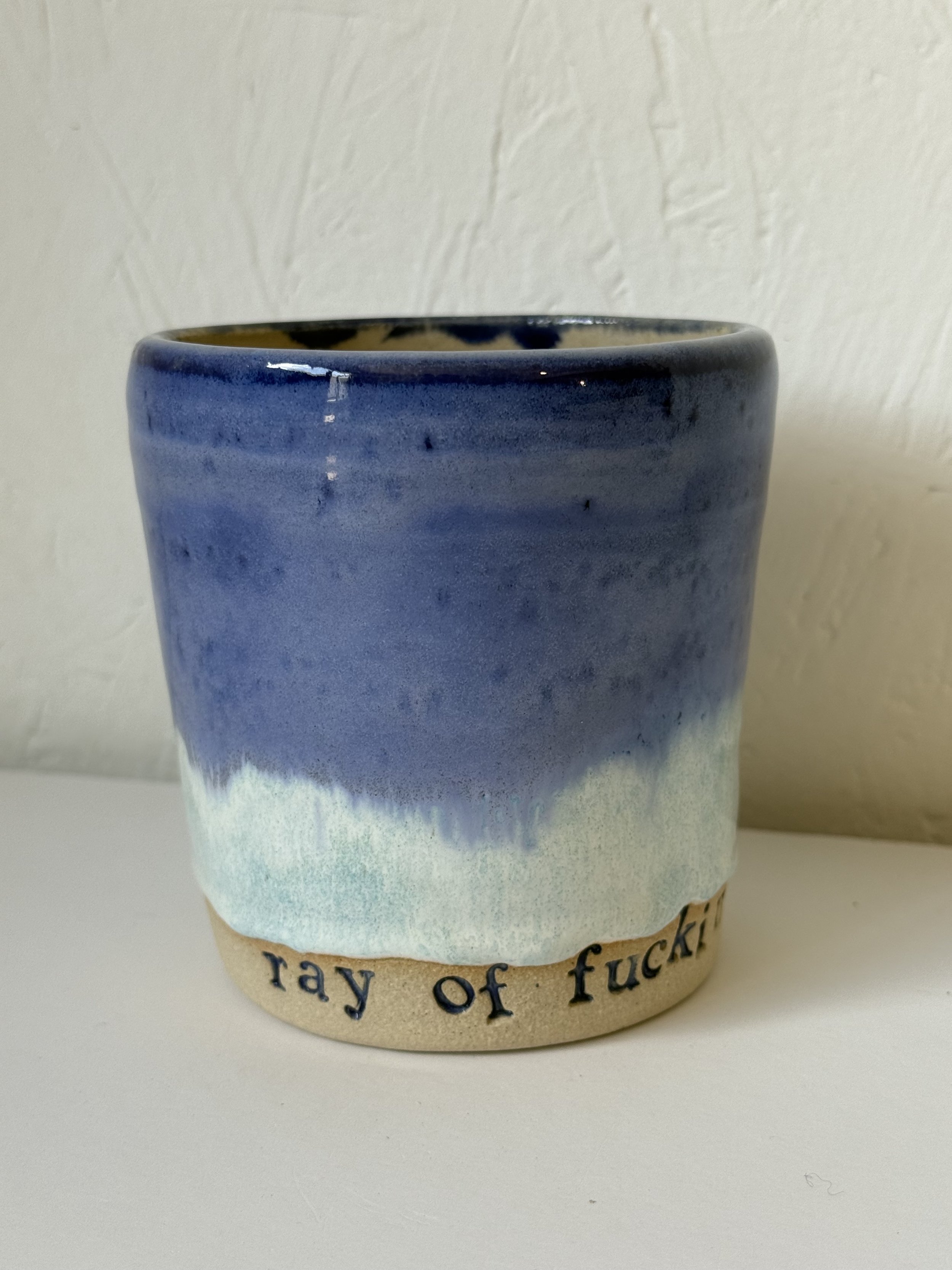 Ray of Fucking Sunshine large mug/ vase
