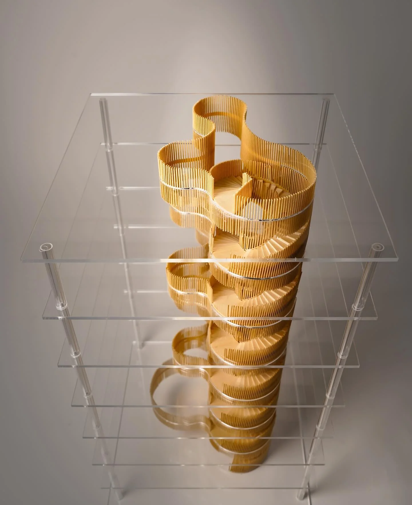 ✎ B&oslash;rneriget Children&rsquo;s Hospital Staircase Model 

Delighted to have participated in the making of this model presented at the 𝙰𝚠𝚊𝚛𝚎 𝙴𝚡𝚑𝚒𝚋𝚒𝚝𝚒𝚘𝚗 in the Danish Architecture Center in Copenhagen 

✎ Scale: 1.50 

✎ Location: 