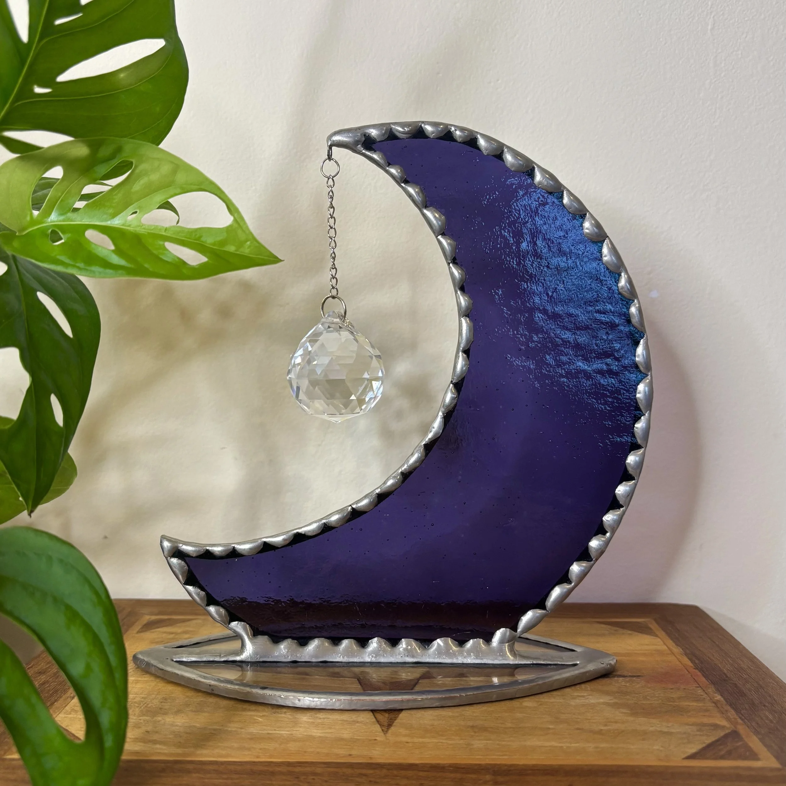 Stained Glass Standing Moon Suncatcher
