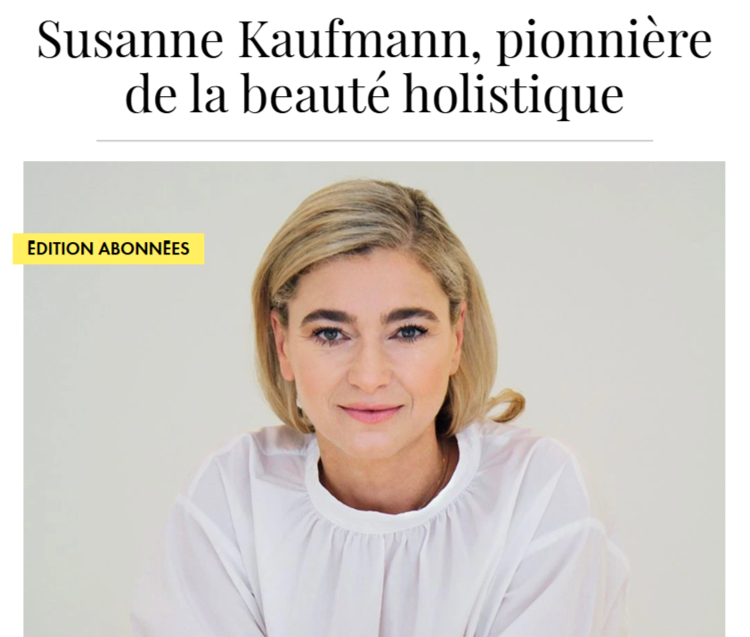 Portrait de Susanne Kaufmann - publié dans ELLE.