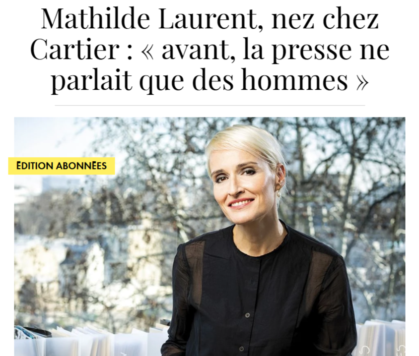 Portrait de Mathilde Laurent - publié dans ELLE.