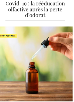La rééducation olfactive après la perte d'odorat - publié dans ELLE.