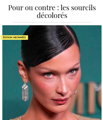 Pour ou contre - publié dans ELLE.