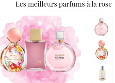 L'histoire du parfum à la rose - publié dans ELLE. 
