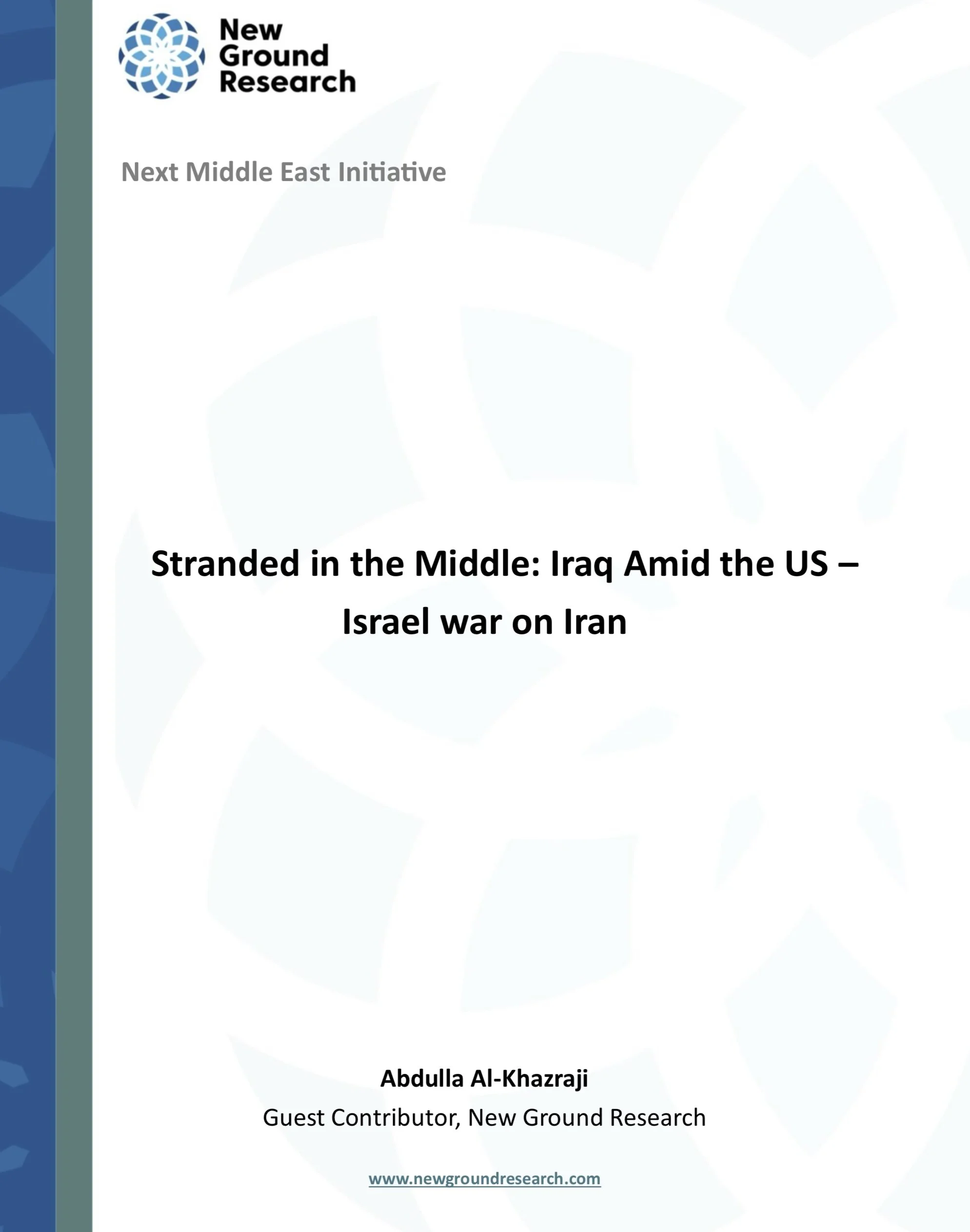 Stranded in the Middle: Iraq Amid the US – Israel war on Iran