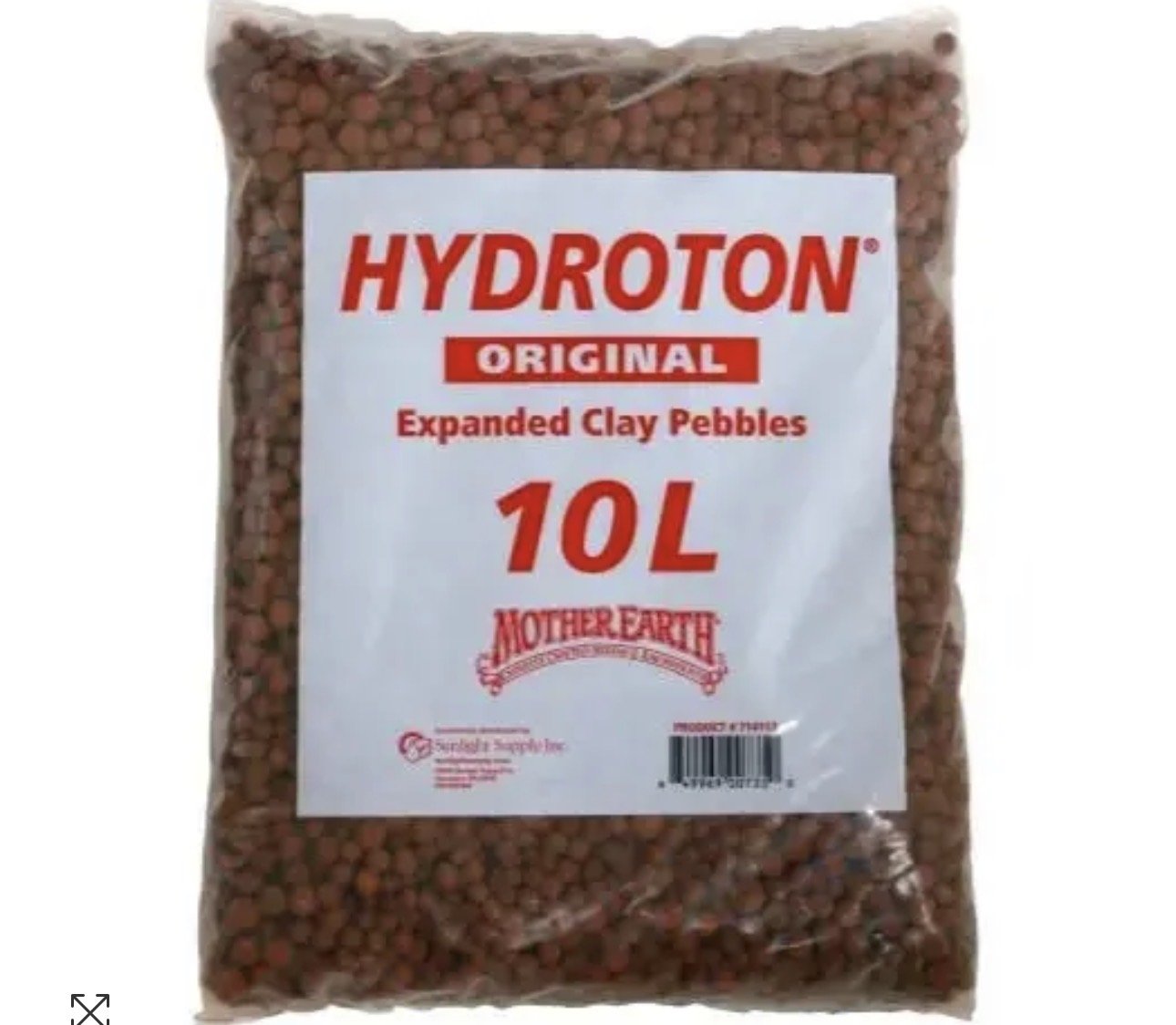 Mother Earth Hydroton Expandable Clay Pebbles (Leca)