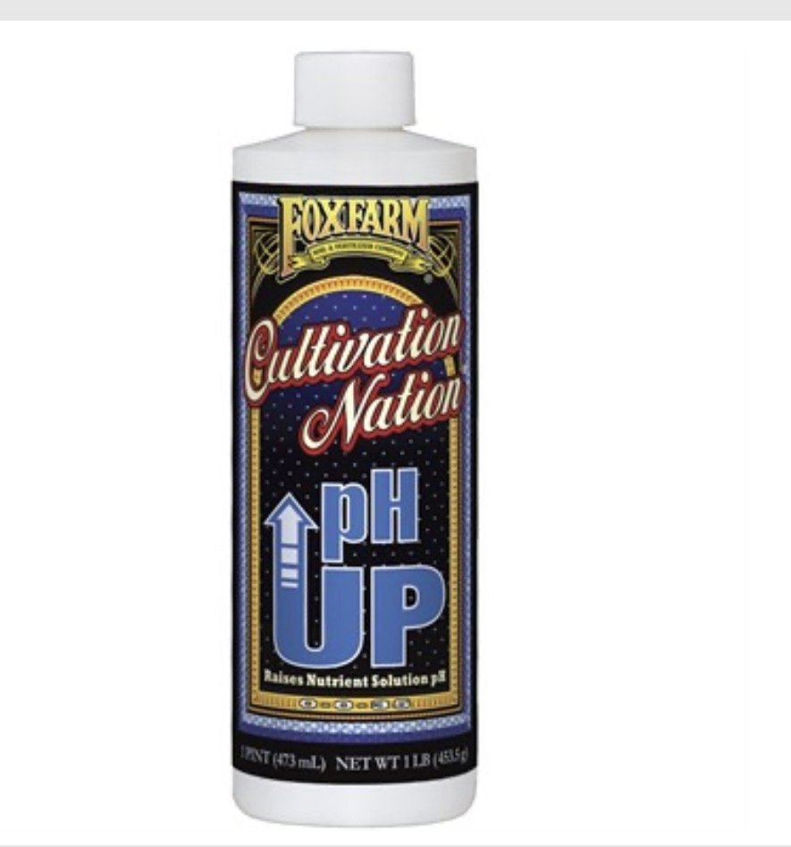 Fox Farms pH UP for Plants Potassium Hydroxide Solution for Soil & Hydroponics 1 Quart
