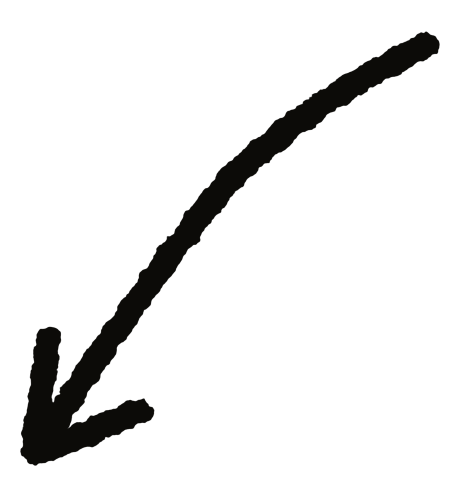 Grob skizzierter Pfeil.