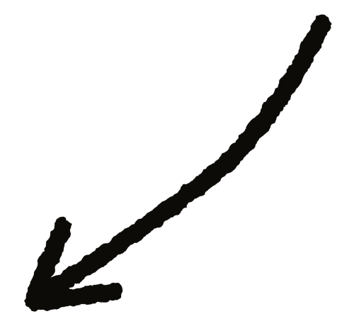 Grob skizzierter Pfeil.