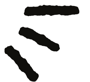 Animierte Illustration von drei auseinanderlaufenden Linien in grobem Skizzenstil.