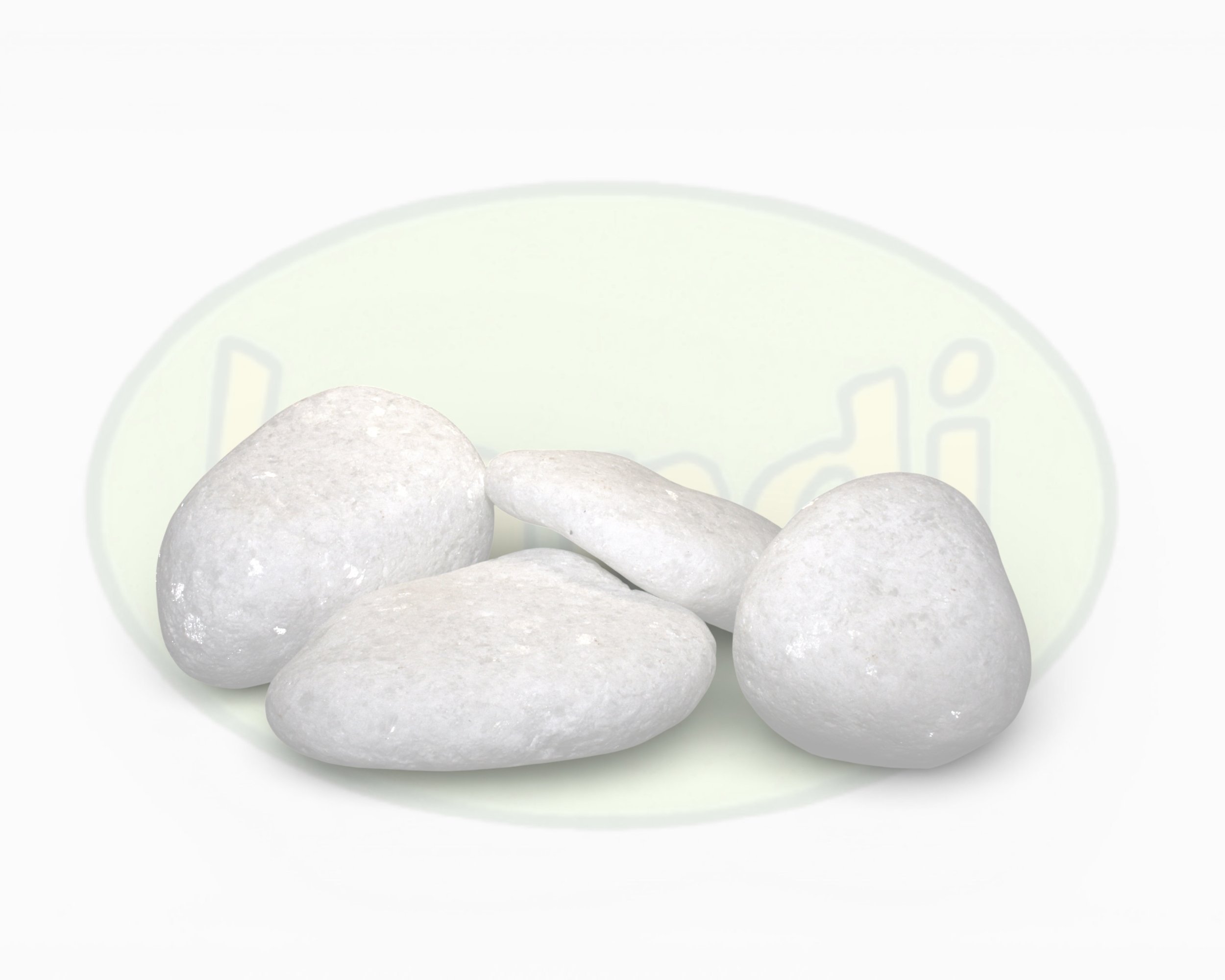 White pebbles