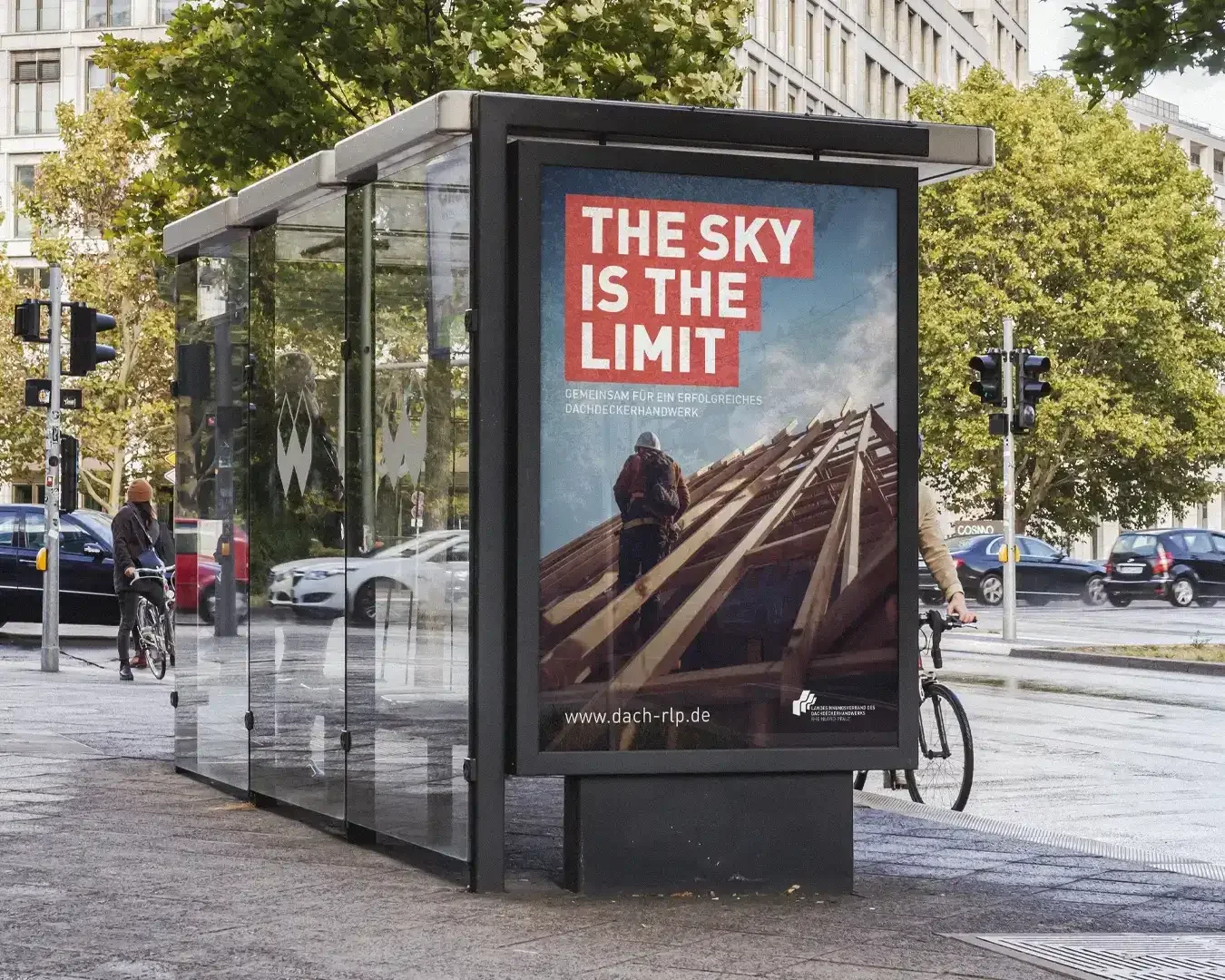 Landesinnungsverband des Dachdeckerhandwerks RLP – Branding im Einsatz – Außenwerbung – Janz Design