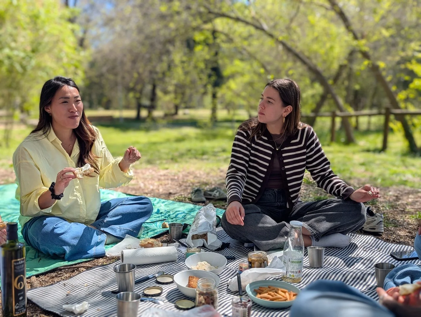 Picnic during cyanotype workshop with Made My Dia