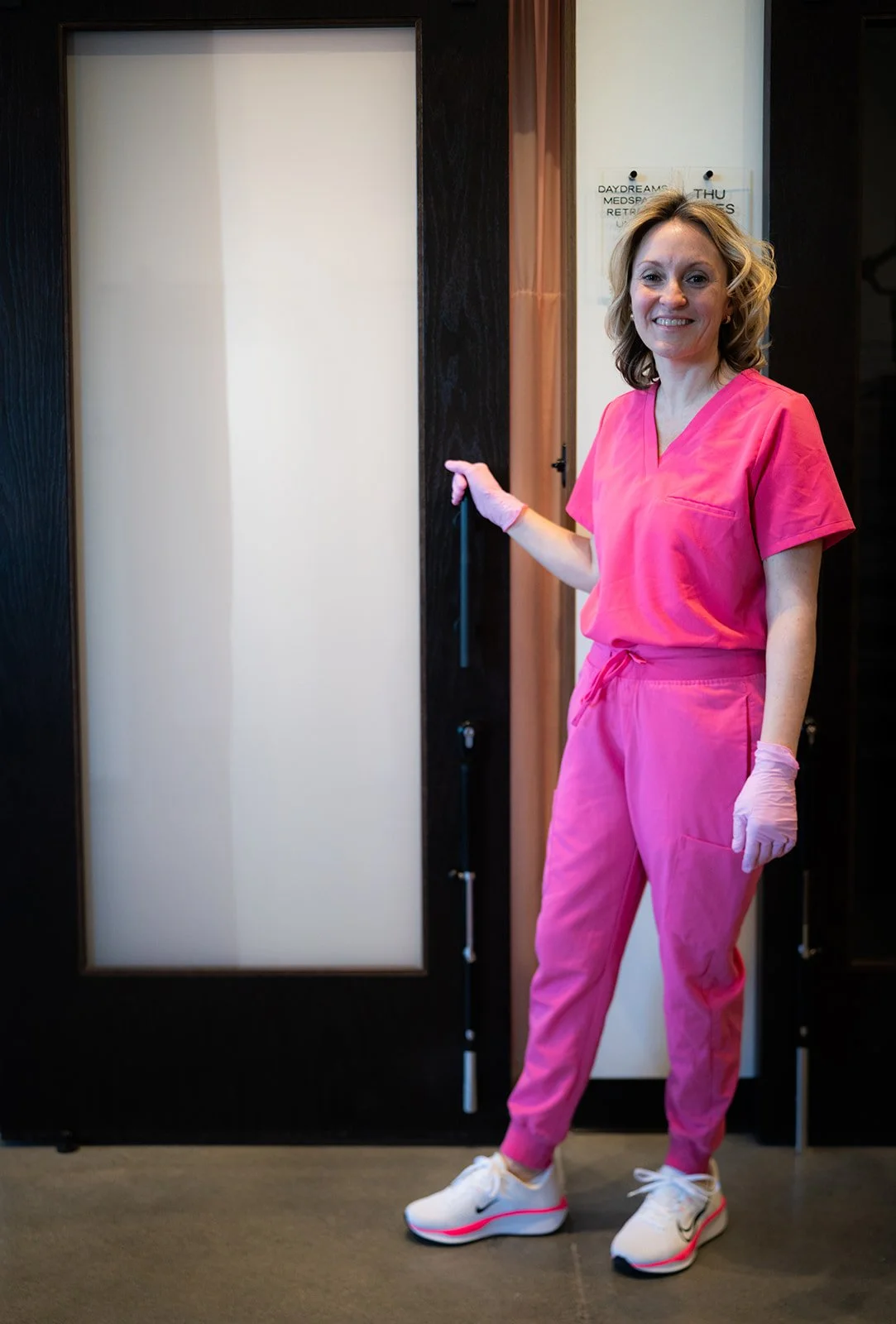 DayDreams Med Spa nurse practitioner welcoming clients in La Vista, NE