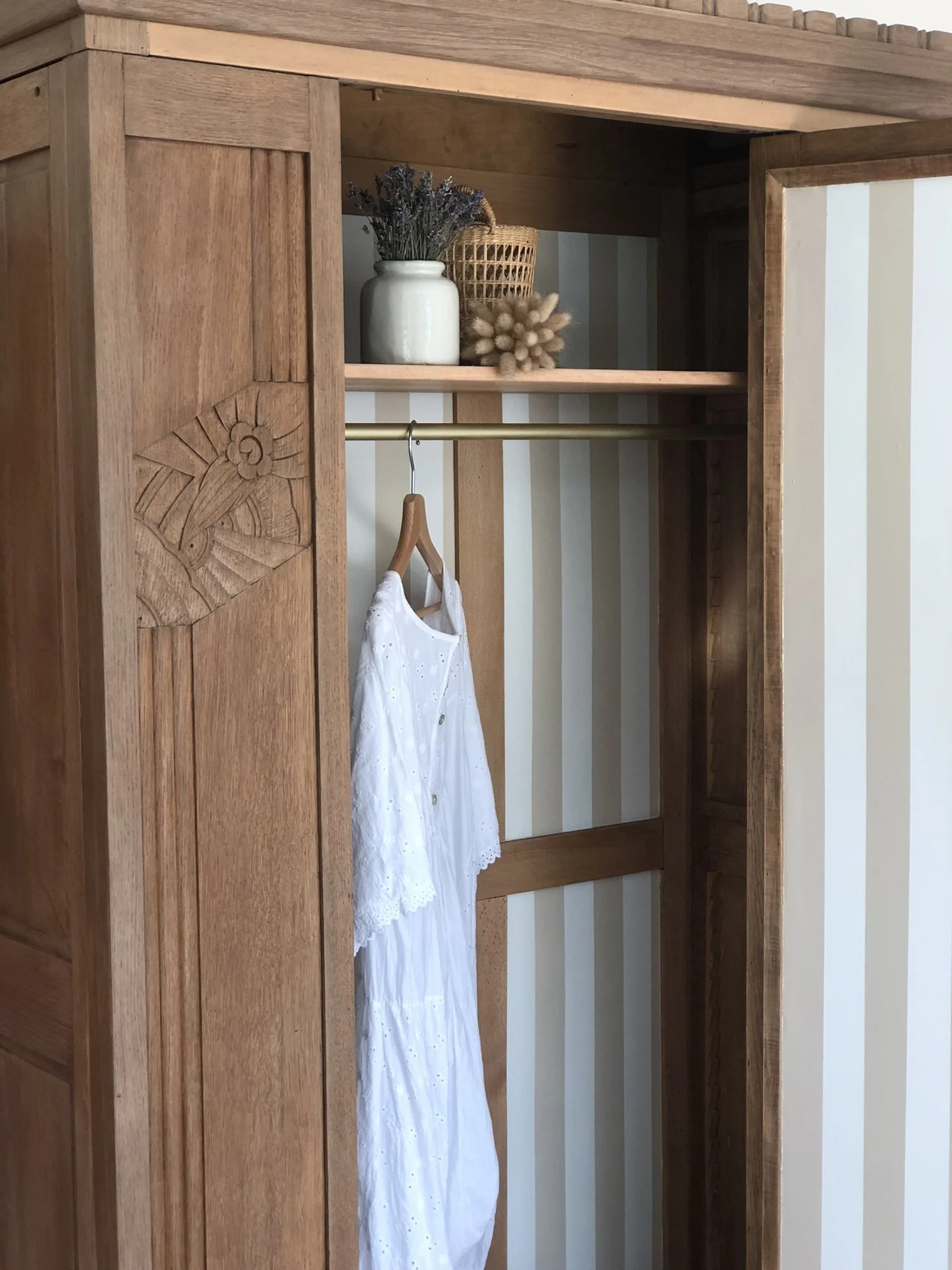 Armoire Art Déco rénovée, relooking meuble