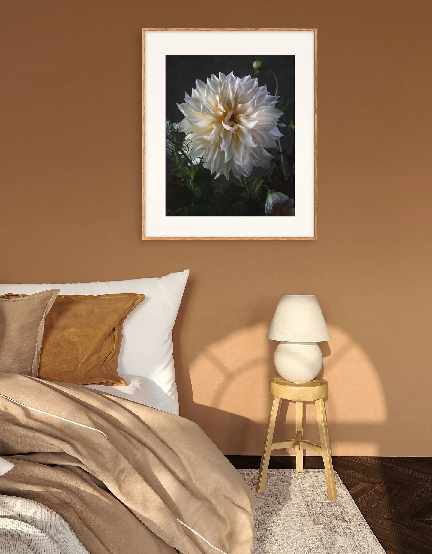 D R E A M Y  D A H L I A 

This serene, delicate beauty of the Dahlia World is a timeless keepsake to be enjoyed through the eyes of the beholder. 
The gentle soft tones of the velvety petals brings a sense of elegance and romance into your home or w