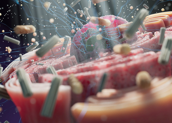 3D Cellular landscape Digital Art Inspired by Modern Biotechnology Science&nbsp;
